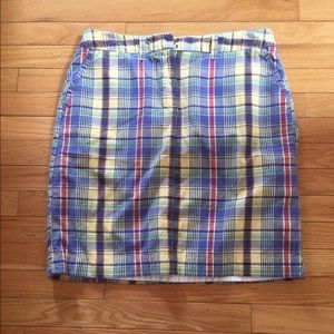 L.L. Bean Favorite Fit Plaid Skirt